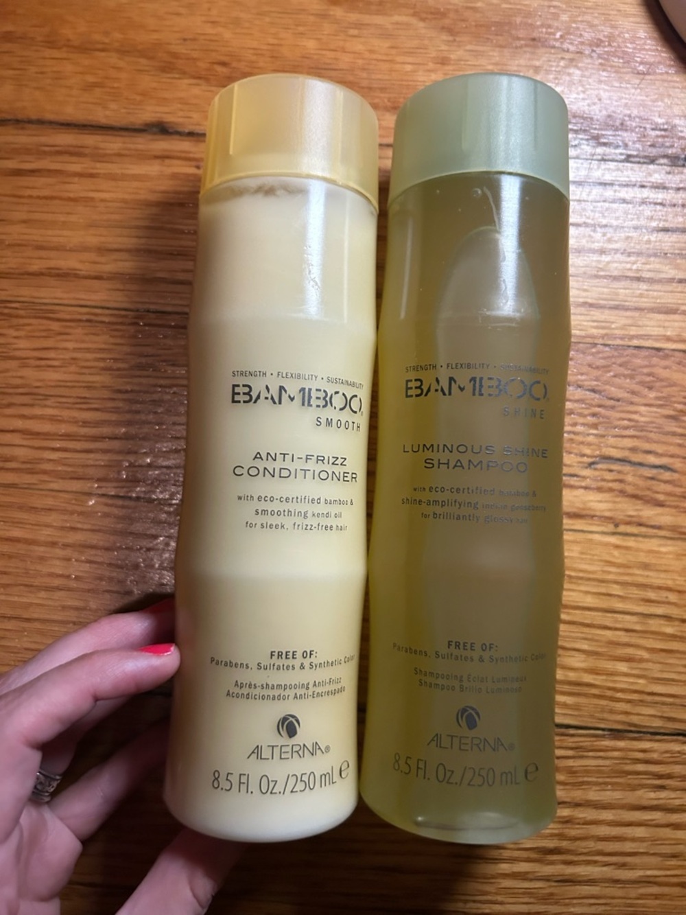 Alterna Bamboo Smooth Anti-Frizz Soothing Shampoo & Conditioner 8.5oz, Unisex